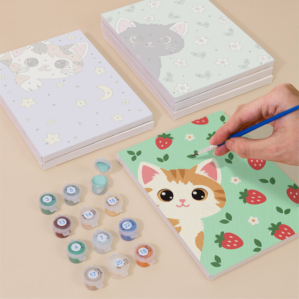 Playful Kitten Days mini paint by numbers – image 4