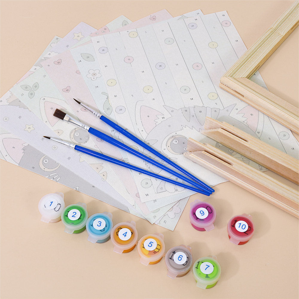 Playful Kitten Days mini paint by numbers – image 11