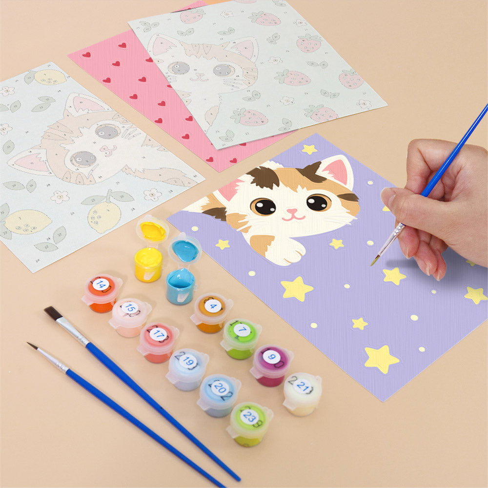 Playful Kitten Days mini paint by numbers – image 12