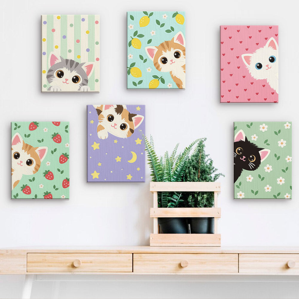 Playful Kitten Days mini paint by numbers – image 15