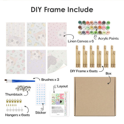 Playful Kitten Days mini paint by numbers – image 18