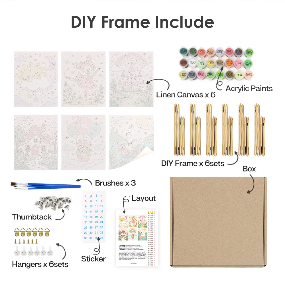 Enchanted Nursery Tales mini paint by numbers – image 18
