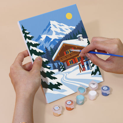Alpine Ski Adventures mini paint by numbers – image 5