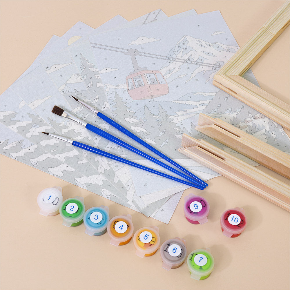 Alpine Ski Adventures mini paint by numbers – image 11