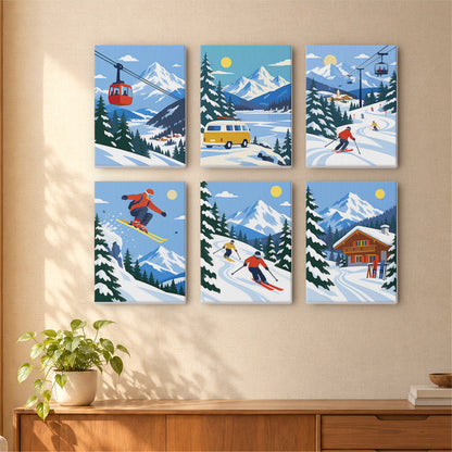 Alpine Ski Adventures mini paint by numbers – image 16