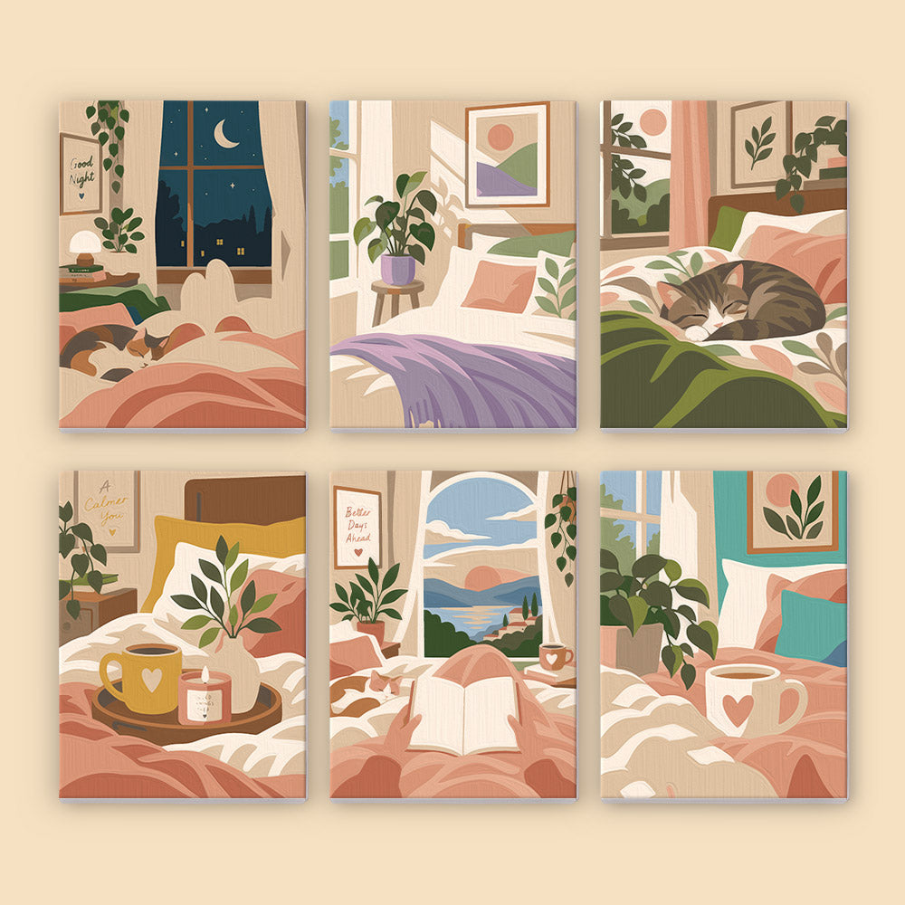 Cozy Bedroom Retreats mini paint by numbers – image 8