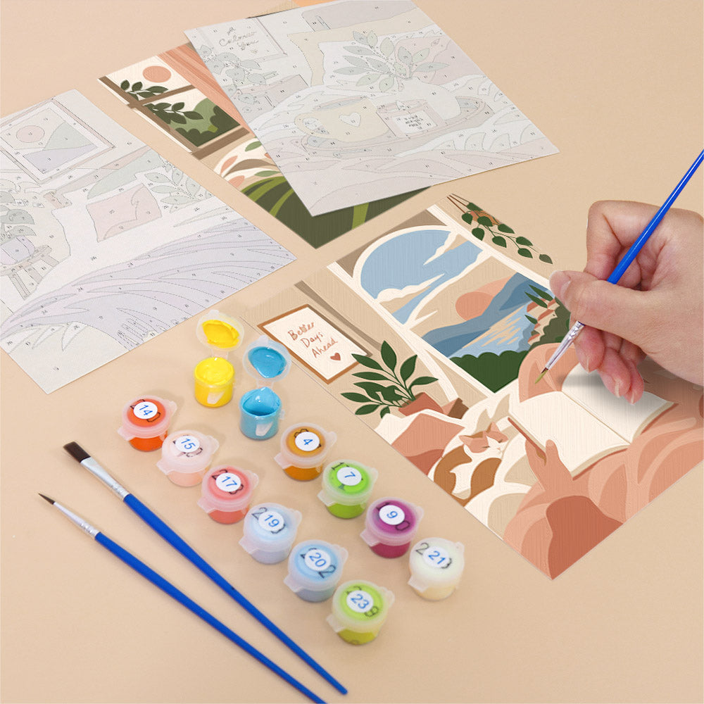 Cozy Bedroom Retreats mini paint by numbers – image 12