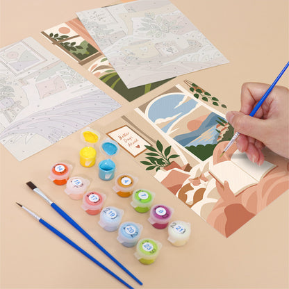 Cozy Bedroom Retreats mini paint by numbers – image 12