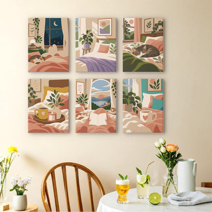 Cozy Bedroom Retreats mini paint by numbers – image 14