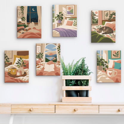 Cozy Bedroom Retreats mini paint by numbers – image 15