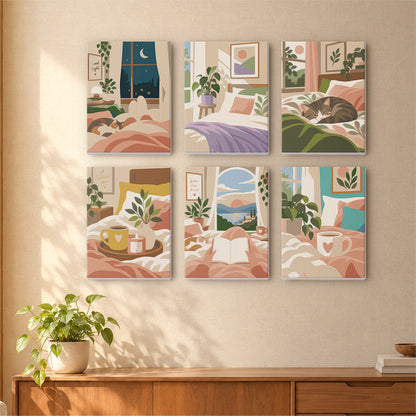 Cozy Bedroom Retreats mini paint by numbers – image 16