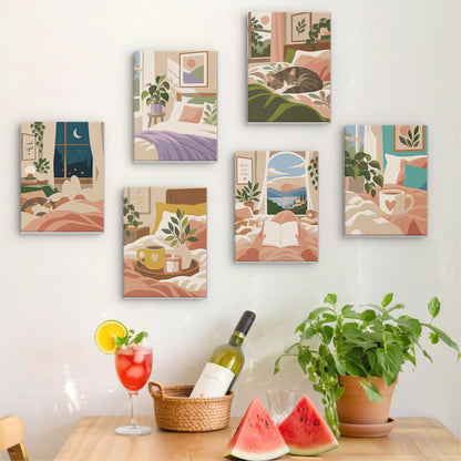 Cozy Bedroom Retreats mini paint by numbers – image 17