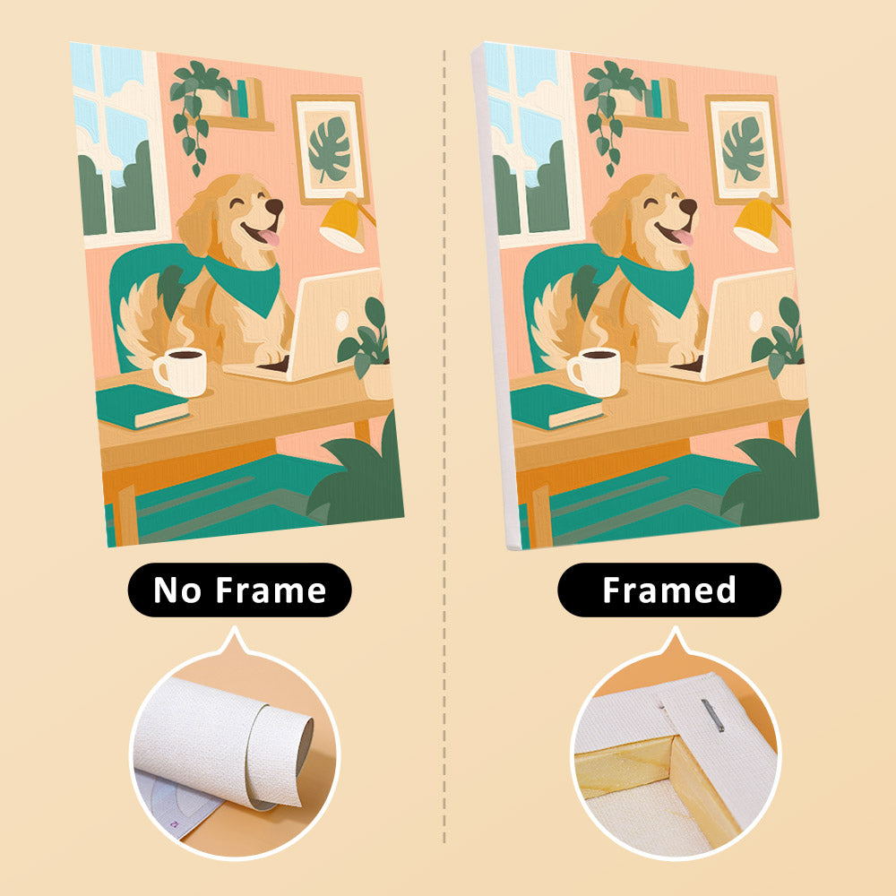 Golden Retriever Life mini paint by numbers – image 13