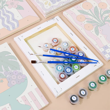 Bold Retro Positivity mini paint by numbers – image 2
