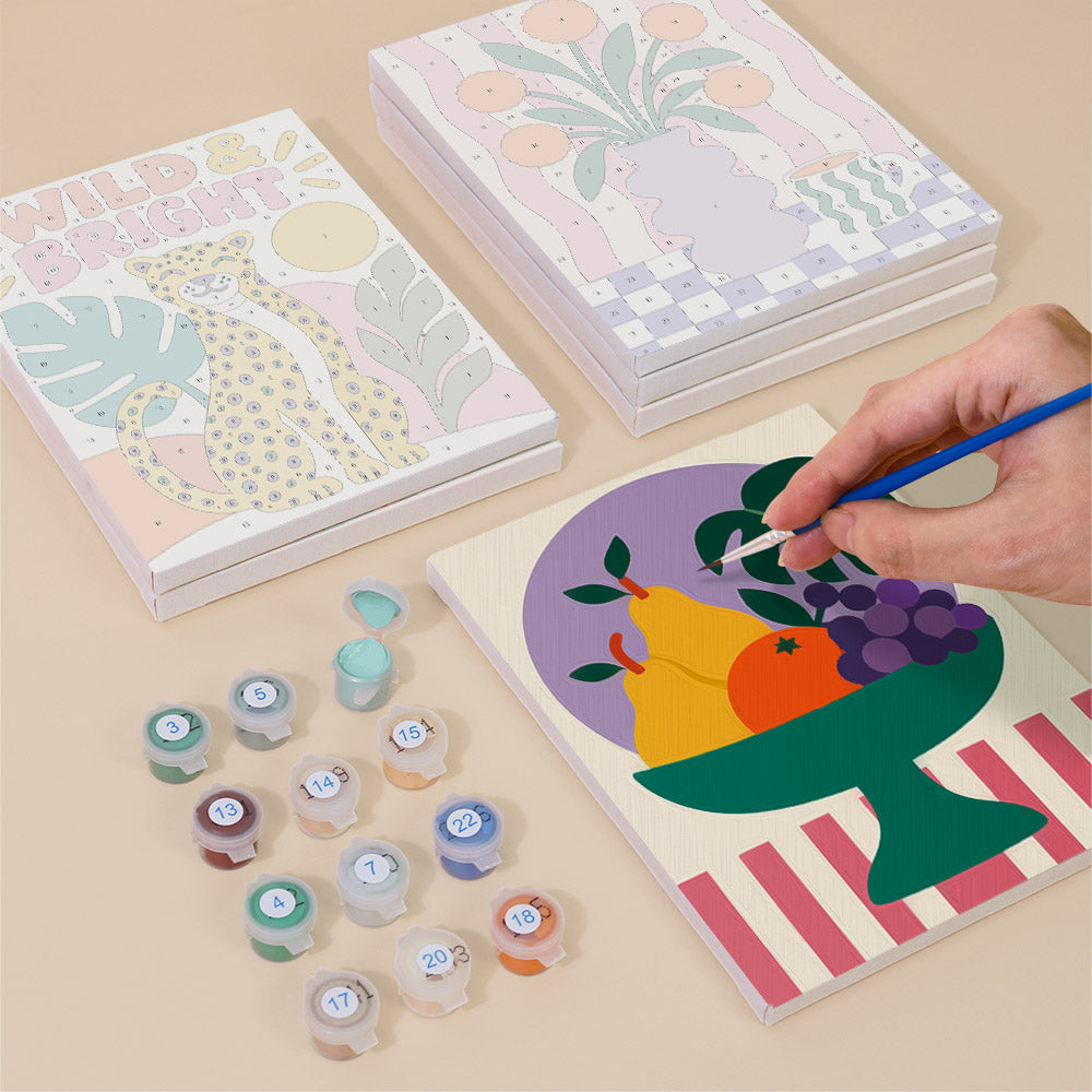 Bold Retro Positivity mini paint by numbers – image 4