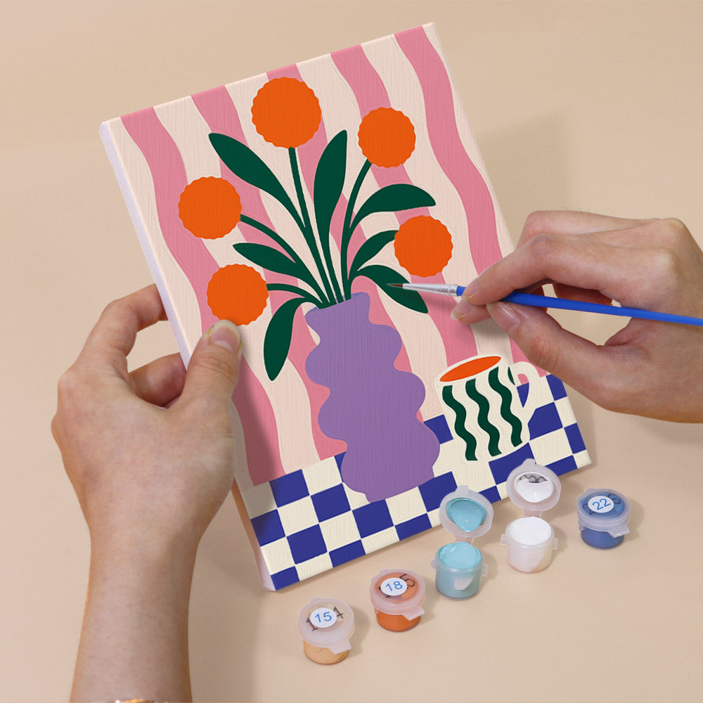 Bold Retro Positivity mini paint by numbers – image 5