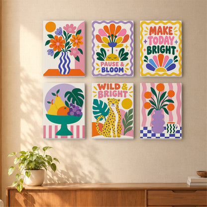 Bold Retro Positivity mini paint by numbers – image 16