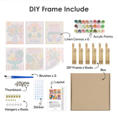 Bold Retro Positivity mini paint by numbers – image 18