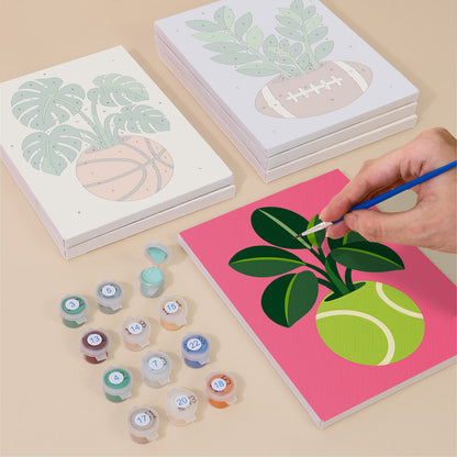 Sports Ball Planters mini paint by numbers – image 4