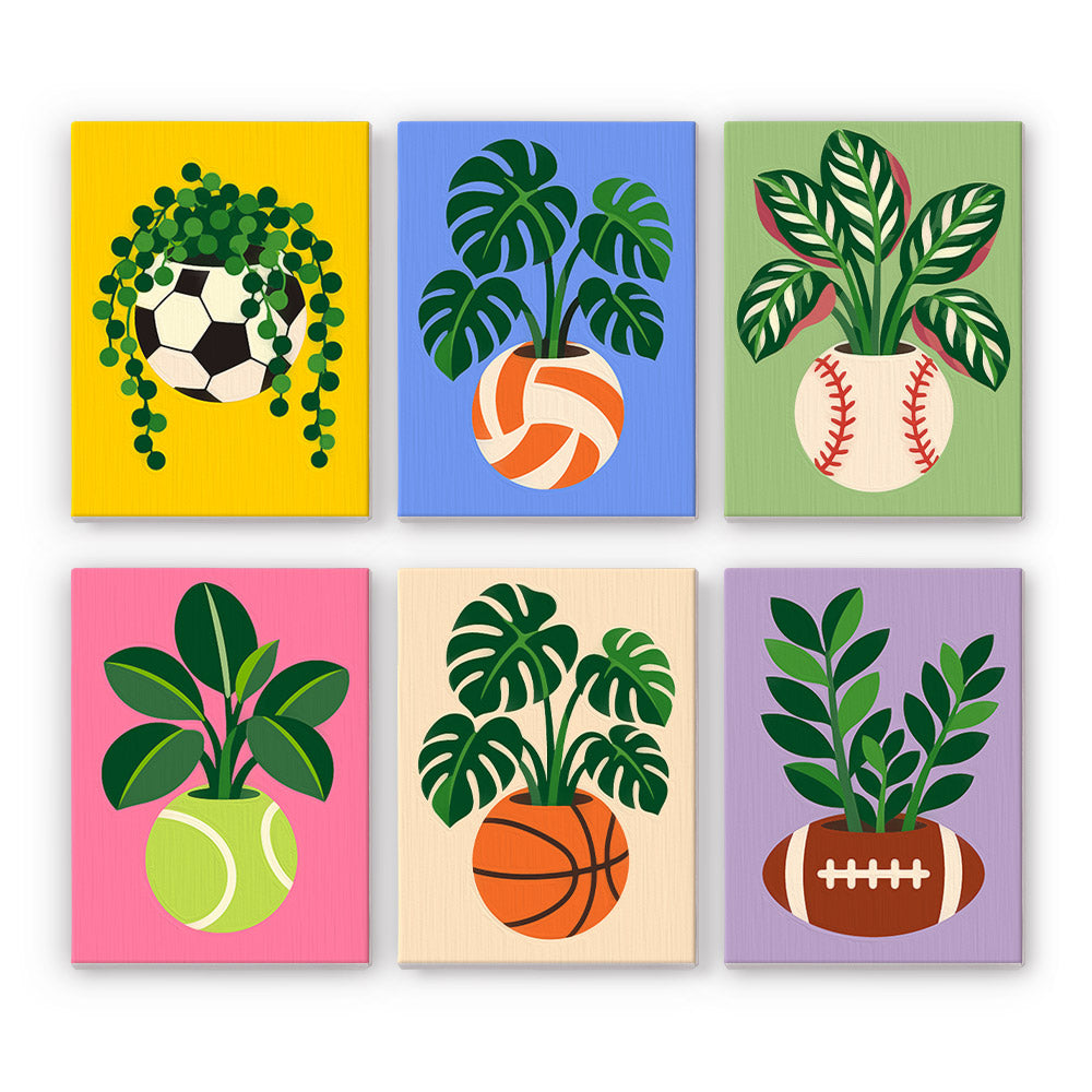 Sports Ball Planters mini paint by numbers – image 7