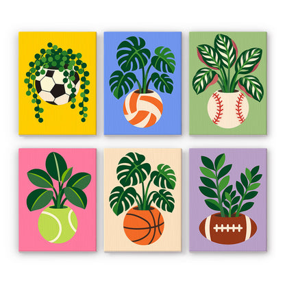Sports Ball Planters mini paint by numbers – image 7
