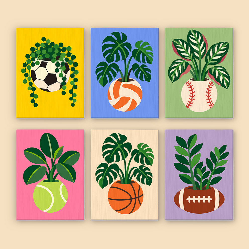 Sports Ball Planters mini paint by numbers – image 8