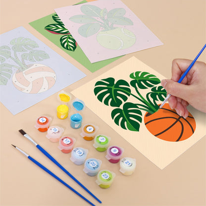 Sports Ball Planters mini paint by numbers – image 12