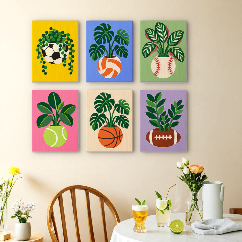 Sports Ball Planters mini paint by numbers – image 14