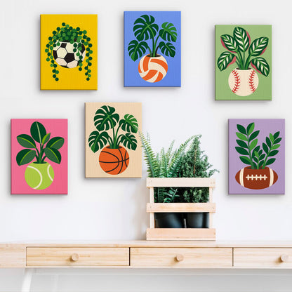Sports Ball Planters mini paint by numbers – image 15