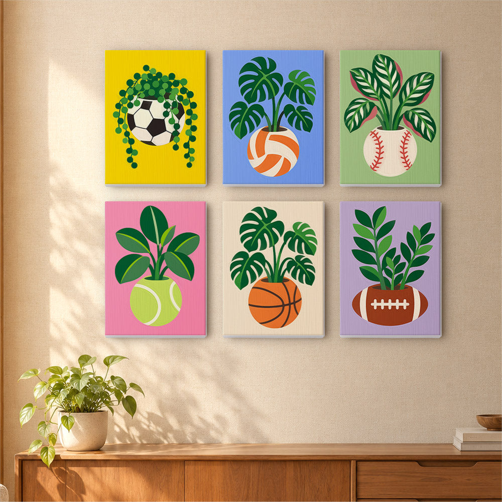 Sports Ball Planters mini paint by numbers – image 16