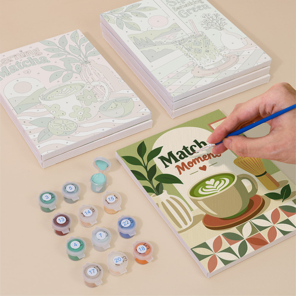 Matcha Moments mini paint by numbers – image 4