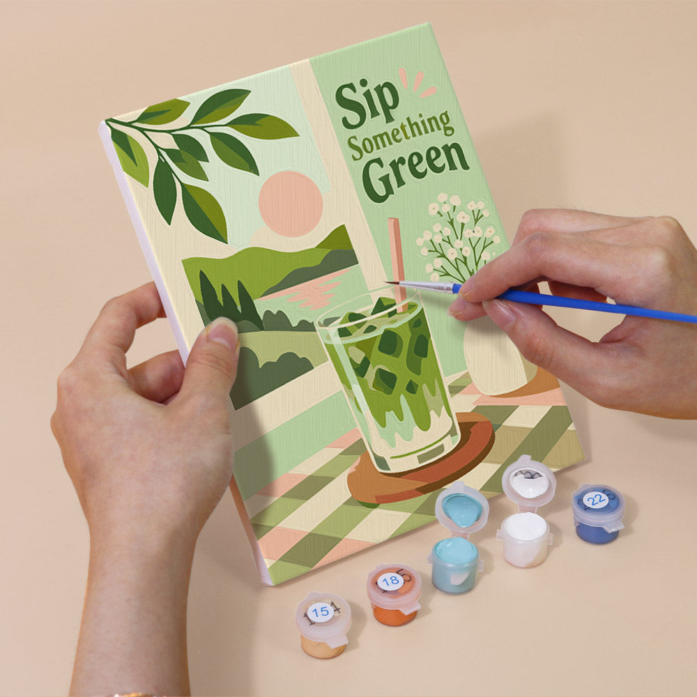 Matcha Moments mini paint by numbers – image 5