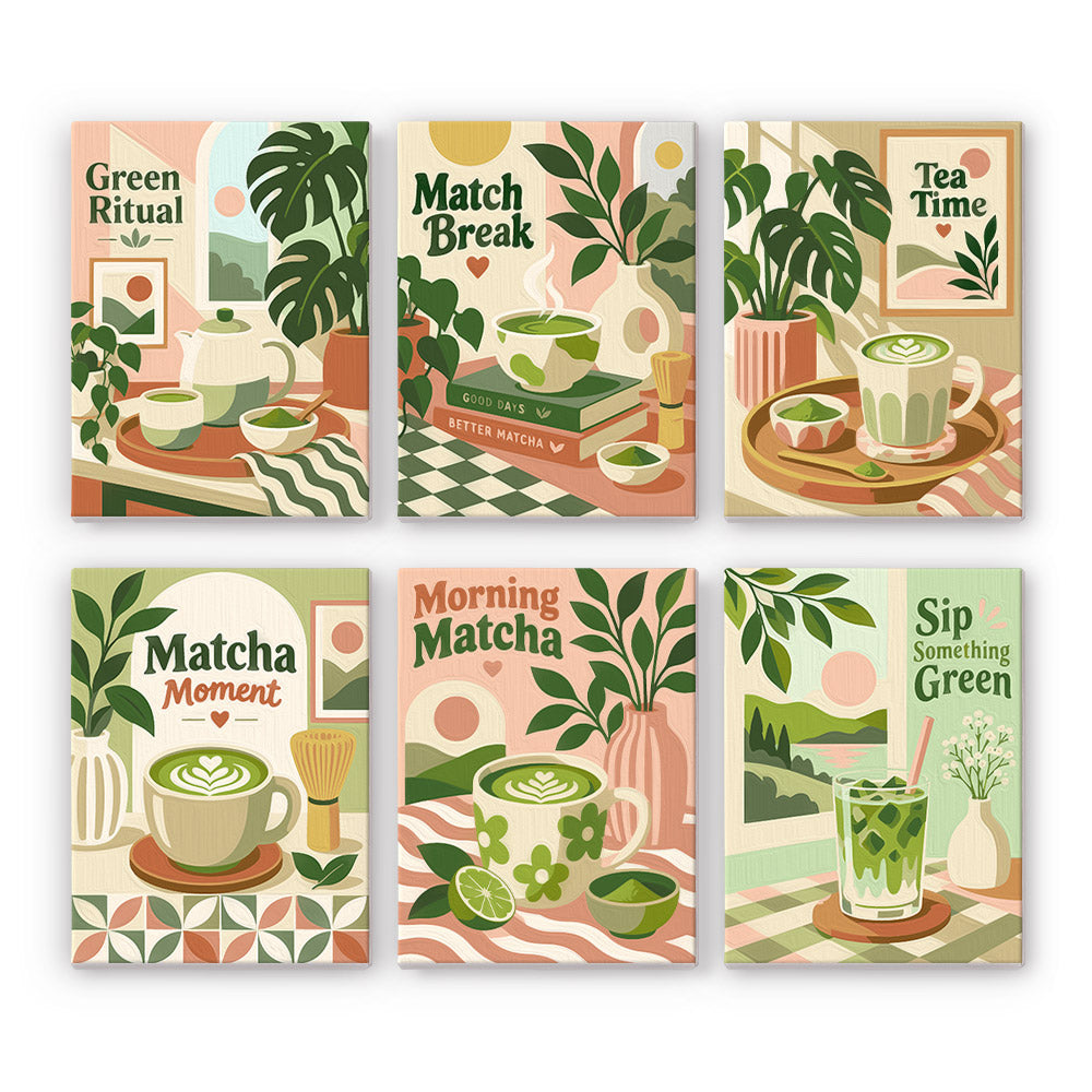 Matcha Moments mini paint by numbers – image 7