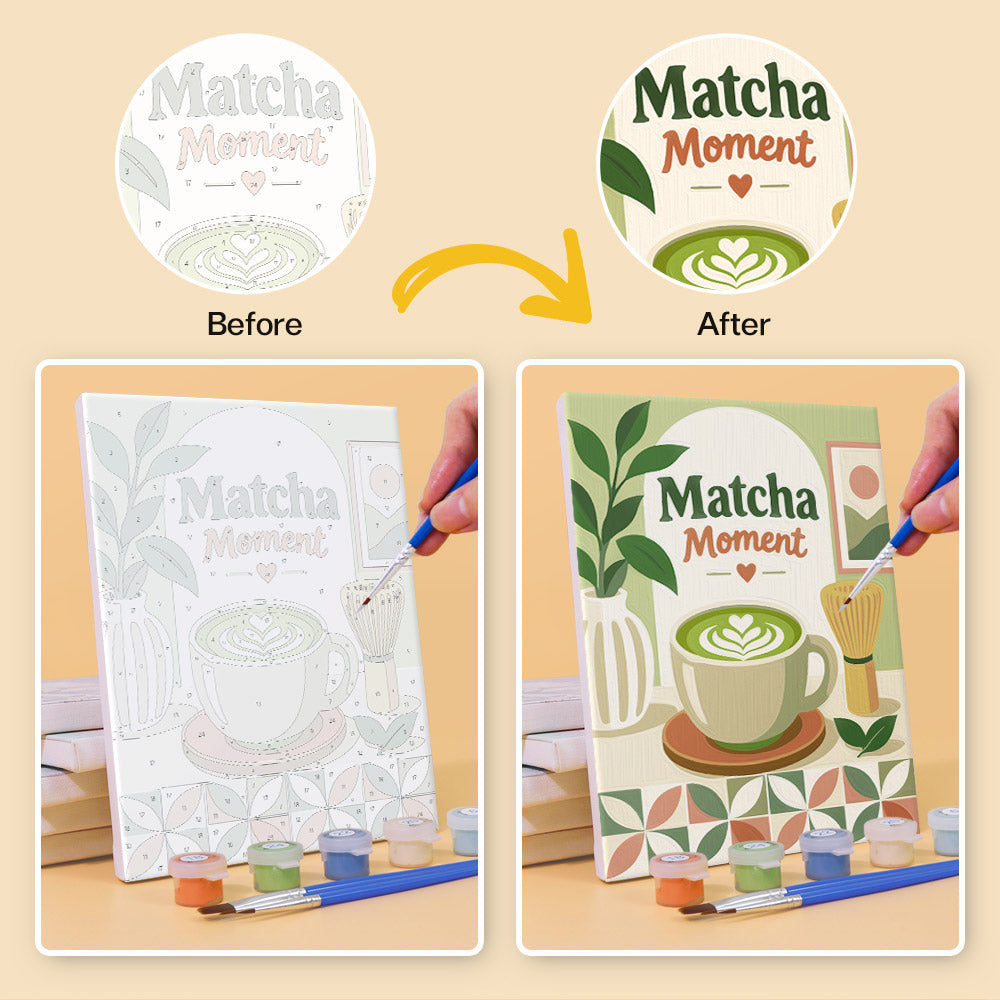 Matcha Moments mini paint by numbers – image 10