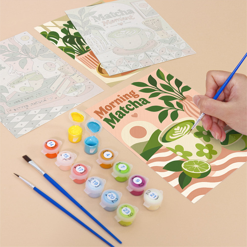 Matcha Moments mini paint by numbers – image 12