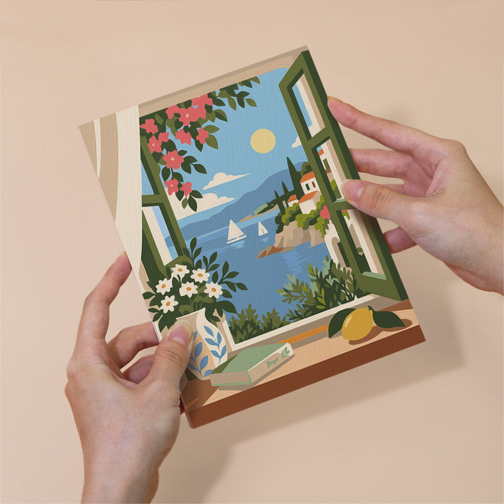 Coastal Window Views mini paint by numbers – image 6