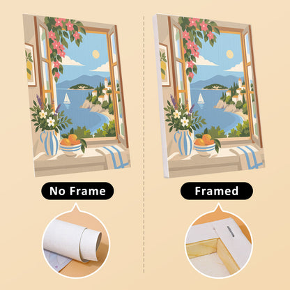 Coastal Window Views mini paint by numbers – image 13
