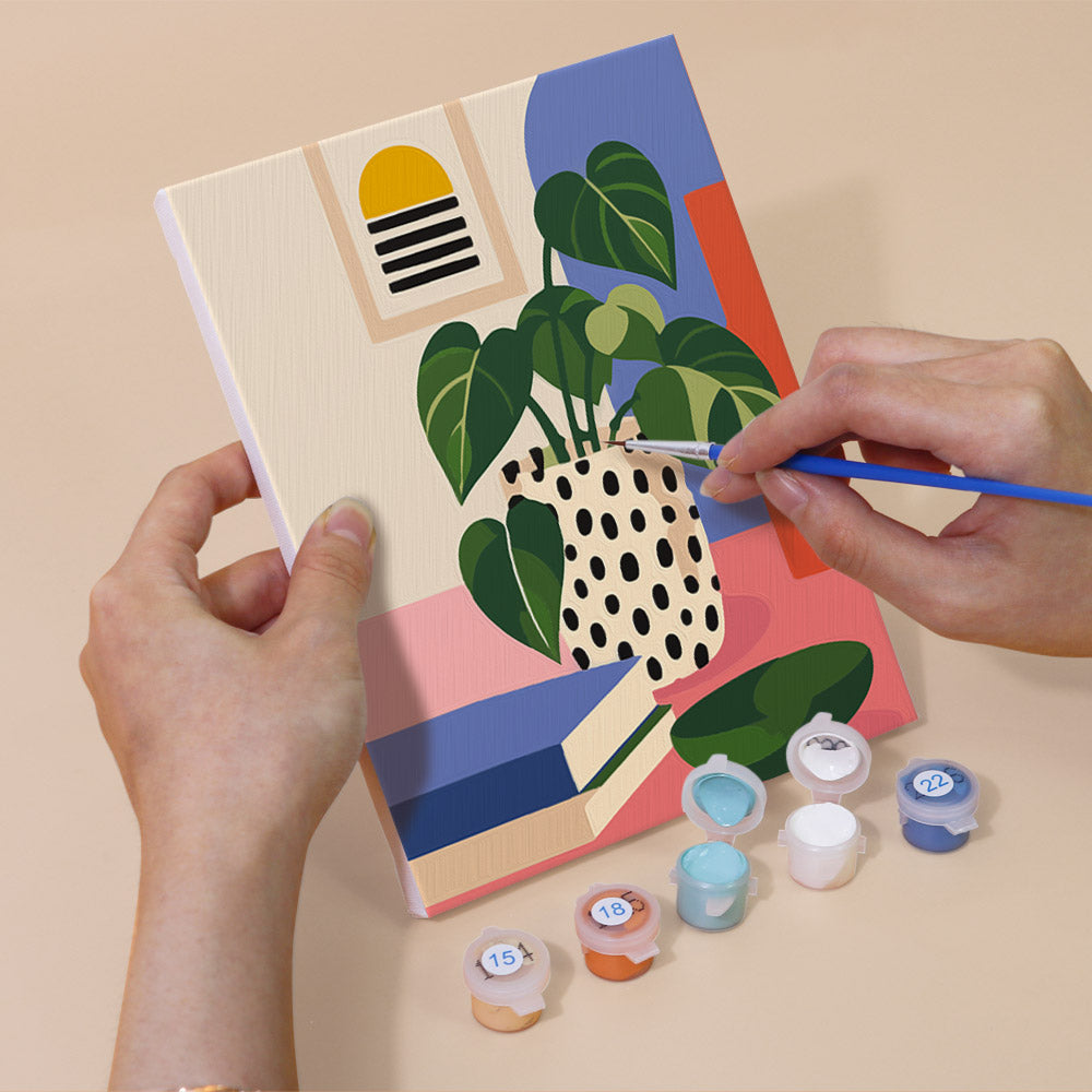 Spotted and Striped Vase Studies mini paint by numbers – image 5