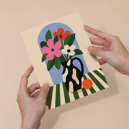 Spotted and Striped Vase Studies mini paint by numbers – image 6