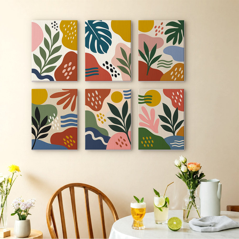 Muted Botanical Abstracts mini paint by numbers – image 14