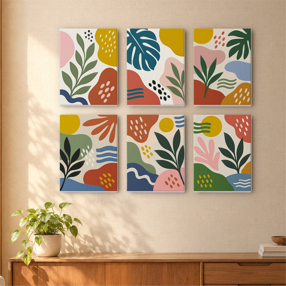Muted Botanical Abstracts mini paint by numbers – image 16