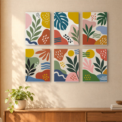 Muted Botanical Abstracts mini paint by numbers – image 16