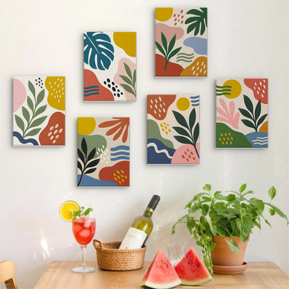 Muted Botanical Abstracts mini paint by numbers – image 17