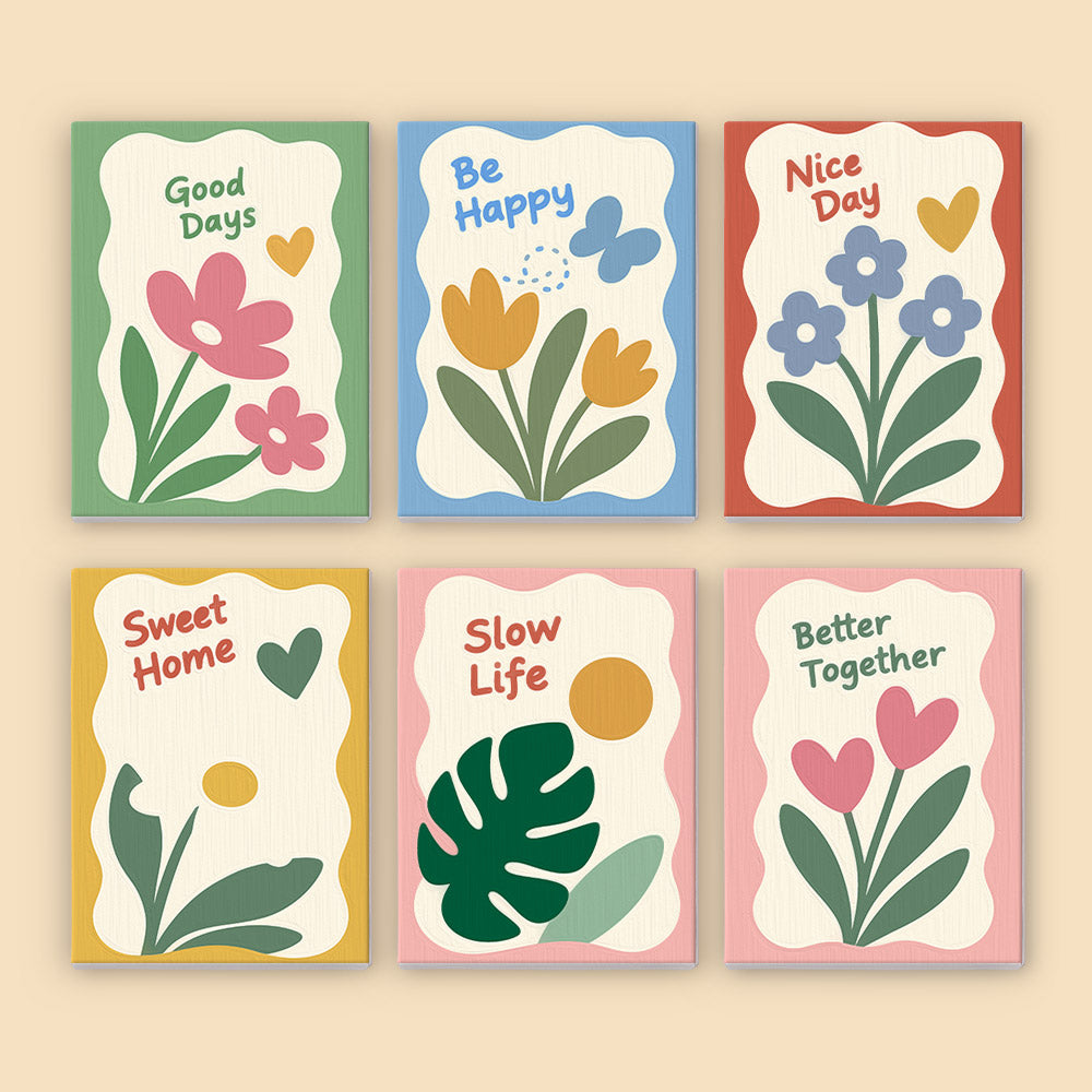 Cheerful Flower Affirmations mini paint by numbers – image 8