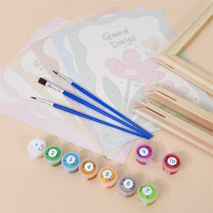 Cheerful Flower Affirmations mini paint by numbers – image 11