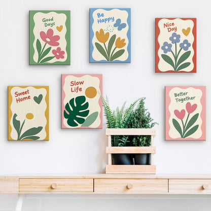 Cheerful Flower Affirmations mini paint by numbers – image 15