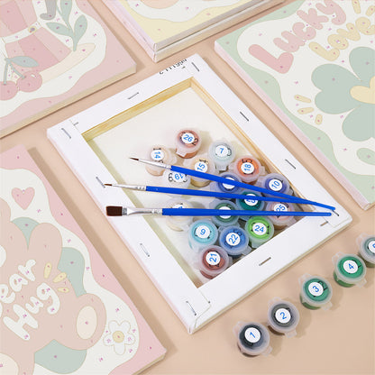 Playful Positive Icons mini paint by numbers – image 2