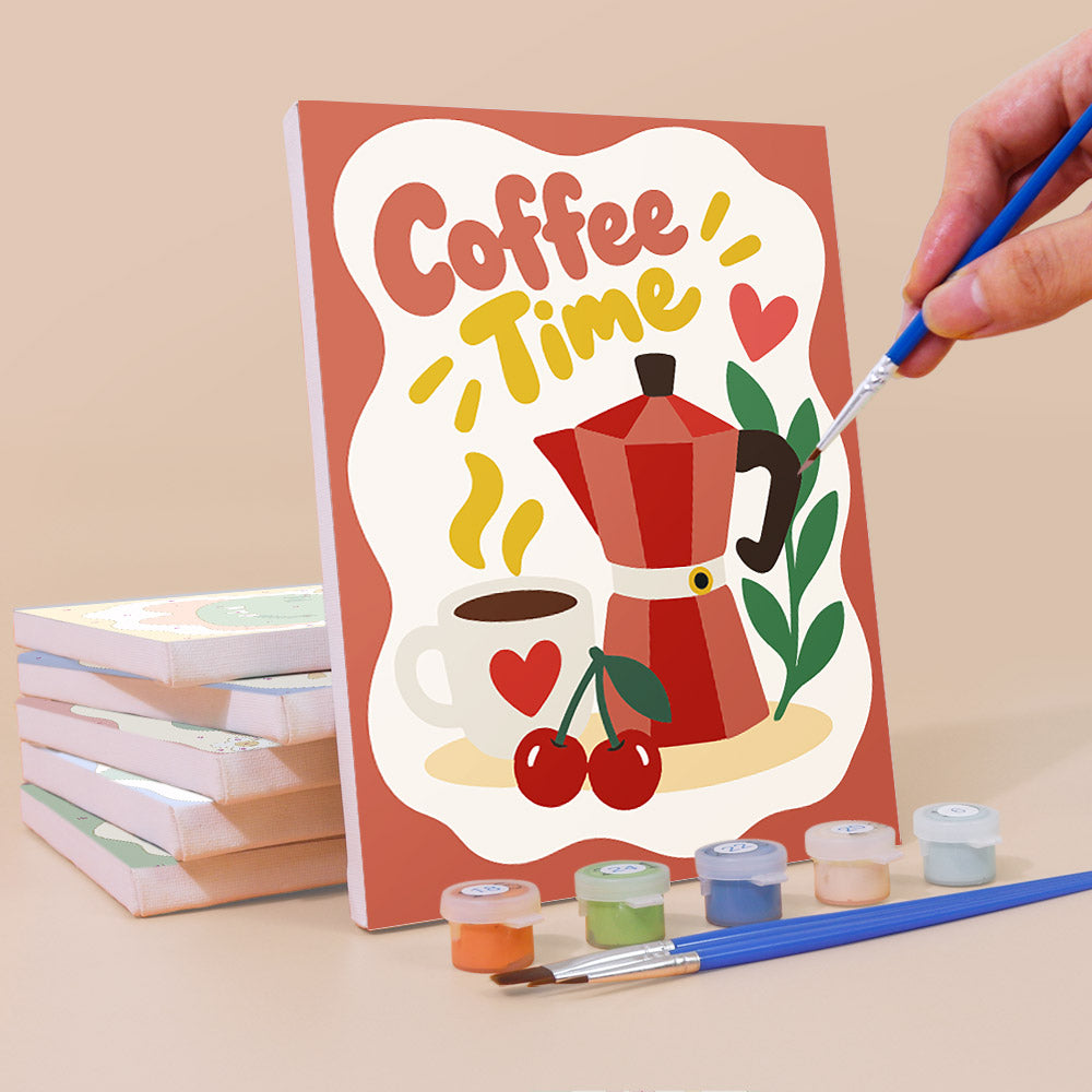 Playful Positive Icons mini paint by numbers – image 3