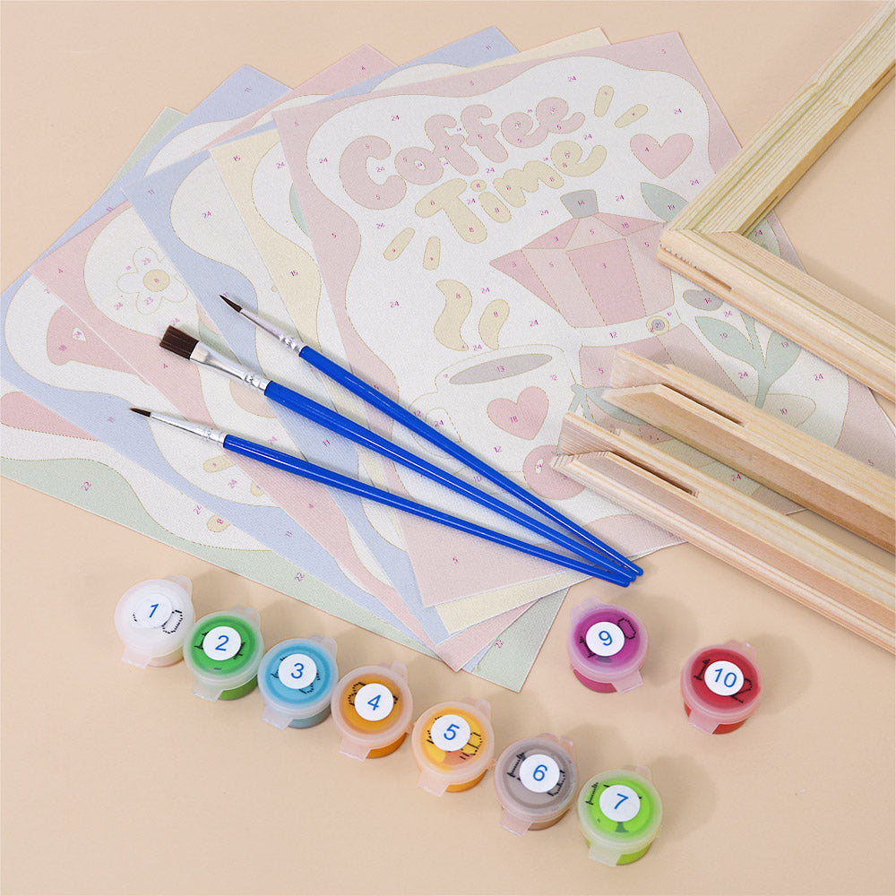 Playful Positive Icons mini paint by numbers – image 11
