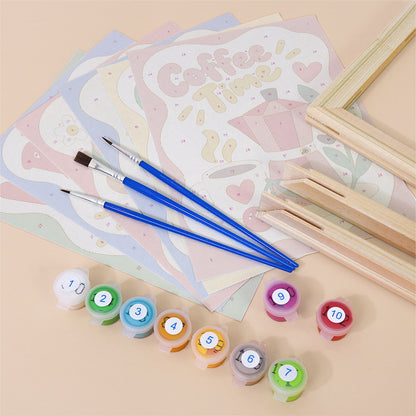Playful Positive Icons mini paint by numbers – image 11